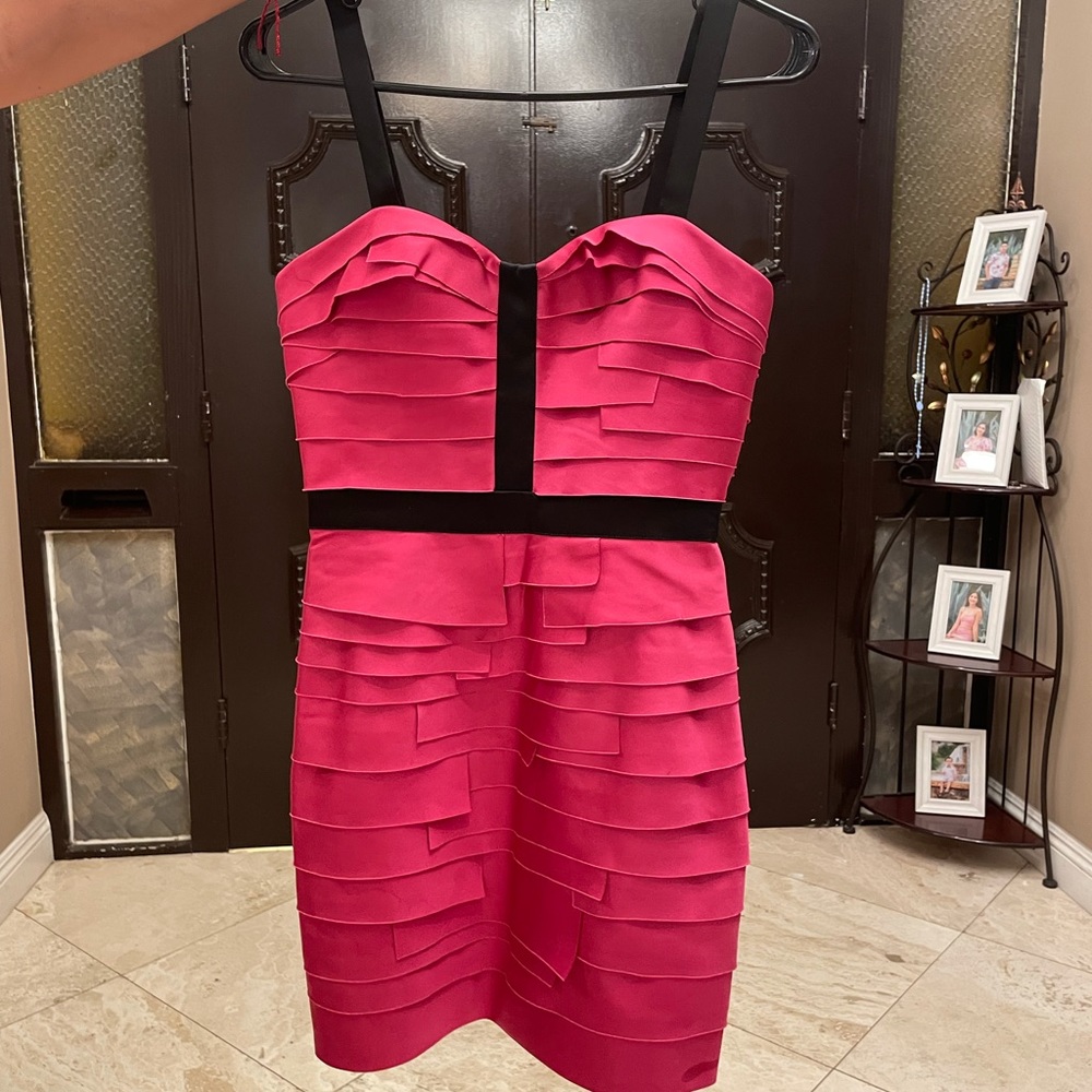 Hot Pink Bebe Cocktail Dress